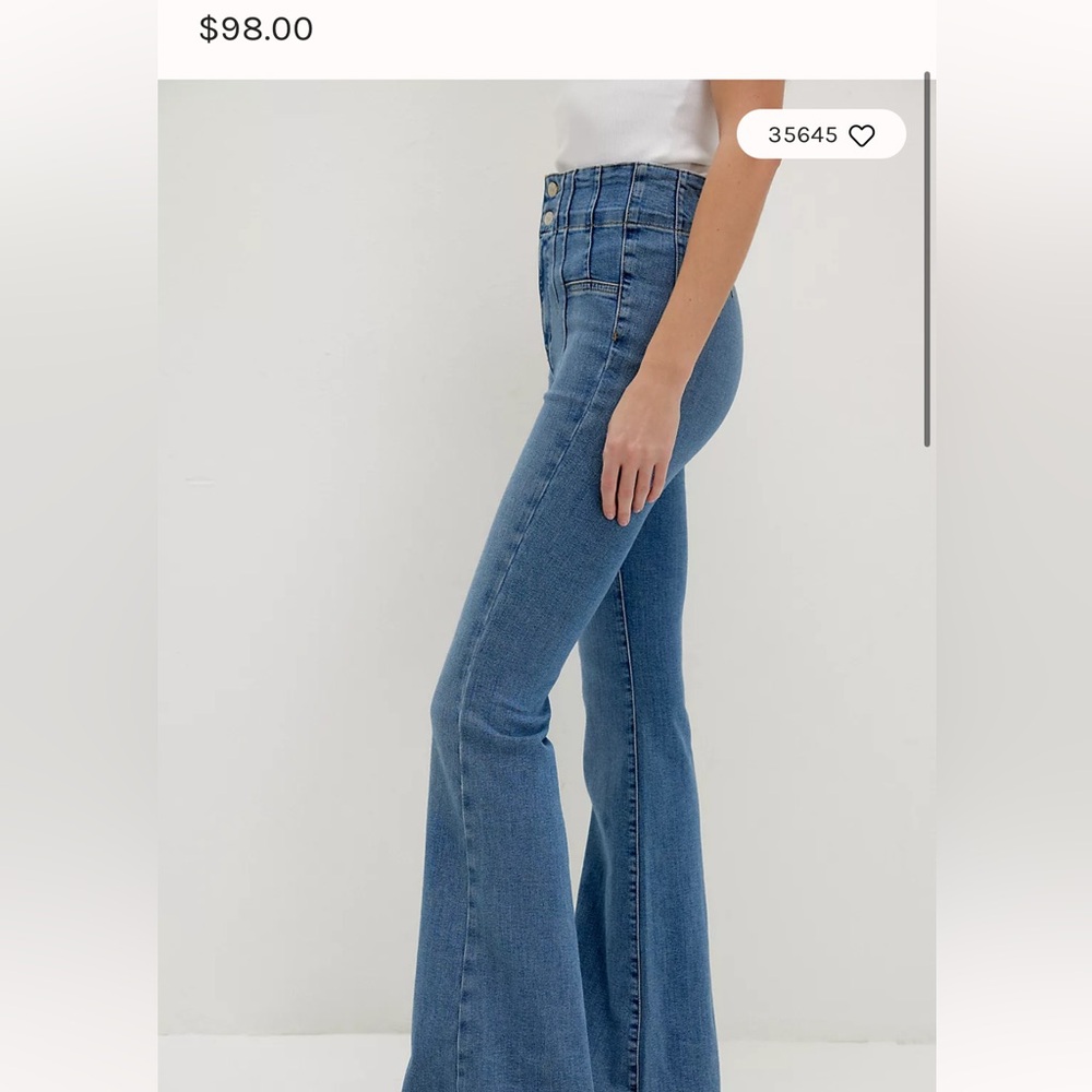 We The Free Indigo Wide Leg Jeans